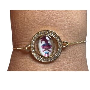 Gold Trolls Character Bracelet gold filled